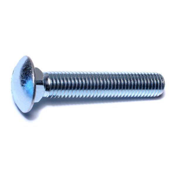 Midwest Fastener 5/8"-11 x 3-1/2" Zinc Plated Grade 5 Steel Coarse Thread Carriage Bolts 25PK 07527